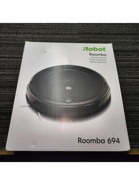 iRobot Roomba 694 Wi-Fi Robot Vacuum w/ Dock Charger Tested Working Box